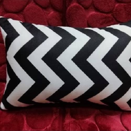 Modern Black White Geometric Throw Cushion Case Chevron Grid Pillow Case High Quality Fashion Grid Zigzag Couch Decor 12 x 20